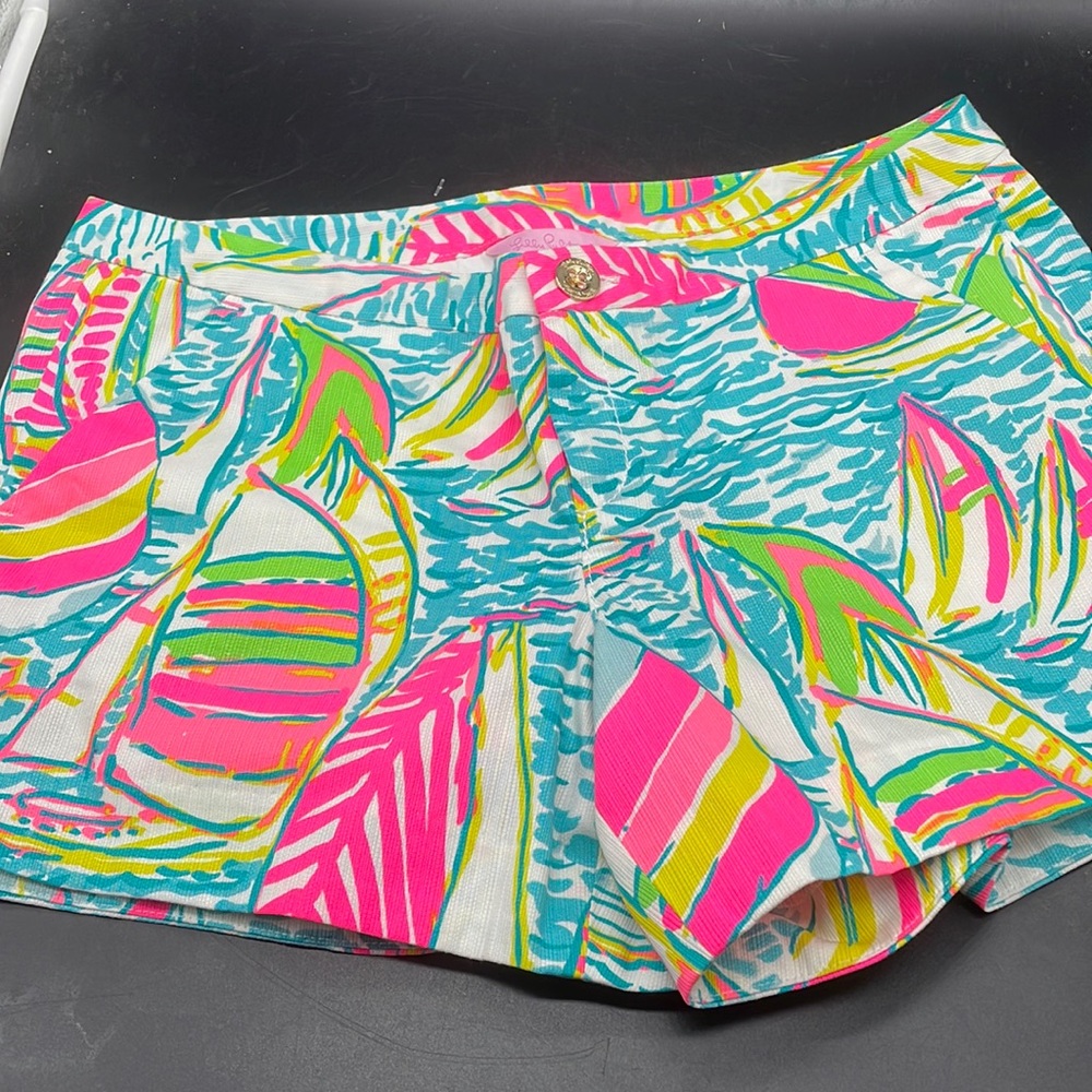 Lilly Pulitzer Sailboat Print Short Sz 0